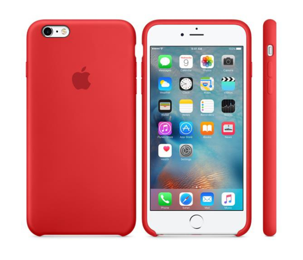 APPLE iPhone 6s Plus Silicone Case (PRODUCT)RED MKXM2ZM/A - 259489 - zdjęcie